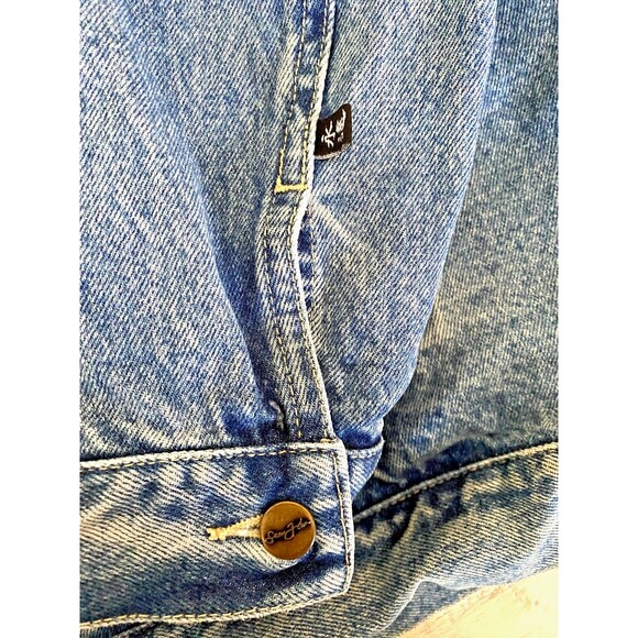 Vtg Sean John Denim Jacket Men's 3XL Chore Trucker Hip Hop Streetwear Y2K Blue - Picture 6 of 8